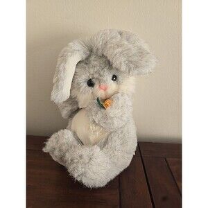 Westcliff Collection 9" Gray Bunny Rabbit Plush Floppy Ears Stuffed Animal Toy